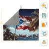 WZYWHJ puerto rico wallpaper flag Prints Drying Mat for Kitchen : Made of sponge Water absorbent, With lanyard for hanging 18 x 16 in view 2