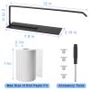 Paper Towel Holder Black, Toilet Paper Roll Holder Magnetic Towel Rack Wall Mount Fridge Organizer Shelf for Towels Rolls Bar Bathroom Toilet Pantry RV Essentials Kitchen Organizers and Storage 2 Pack view 2