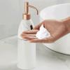 Automatic Foam Soap Dispenser Plastic Shower Pump Dispenser Rechargeable Liquid Pump Bottles for Bathroom 280ml/9.8oz view 3