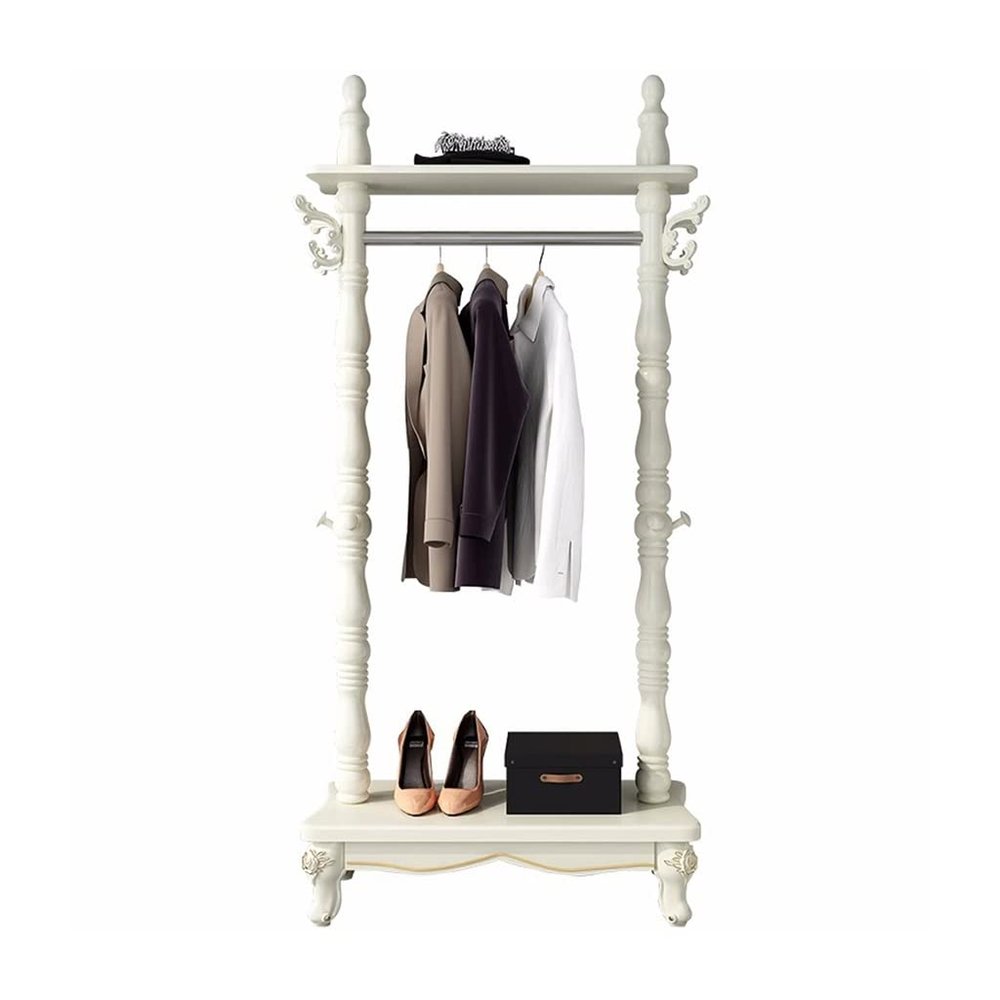 Clothes Rack Hat Rack Nordic Creative Coat Rack Floor-to-ceiling Bedroom Rack Foyer Living Room Hanger Hanger Household Simple Clothes Rack Floor Coat Rack Coat Rack Freestanding(80*35*172cm)