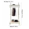 Clothes Rack Hat Rack Nordic Creative Coat Rack Floor-to-ceiling Bedroom Rack Foyer Living Room Hanger Hanger Household Simple Clothes Rack Floor Coat Rack Coat Rack Freestanding(80*35*172cm) view 2