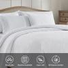 BOURINA Ultrasonic Quilt Set Bedspreads 3-Piece Bedding Set Pre-Washed Microfiber Ultra Soft Lightweight Flower Coverlet Set for All Season, King White view 3