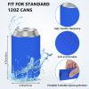 500 Pack Custom Can Coolers Sleeves Bulk Personalized Foldable Insulated Neoprene Can Drink Bottle Holder with Logo Photo Text for Wedding Anniversary Party Customized Gifts view 3
