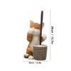 Toilet Brush Holder Toilet Brush Holder Creative Cat Sculpture Toilet Cleaning Brush Bathroom Long Handle Soft Hair Cleaning Brushs Household Toilet Bowl Brush Toilet Brush Holders view 2