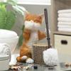 Toilet Brush Holder Toilet Brush Holder Creative Cat Sculpture Toilet Cleaning Brush Bathroom Long Handle Soft Hair Cleaning Brushs Household Toilet Bowl Brush Toilet Brush Holders view 3