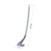 Toilet Brush Holder Toilet Brush Household No Dead Corner Wash Bathroom Cleaning Silicone Long Handle Wall-mounted Toilet Brush Wall-mounted Toilet Brush Toilet Brush Holders(Black) view 2
