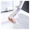 Toilet Brush Holder Toilet Brush Household No Dead Corner Wash Bathroom Cleaning Silicone Long Handle Wall-mounted Toilet Brush Wall-mounted Toilet Brush Toilet Brush Holders(Black) view 3
