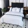 SRURLLUG Queen Comforter Sets, White Bedding Set 4 Pieces Hotel Bedding Set All Season Soft Thickened Sanding Complete Bedding Sets with Sheets, Pillow Shams, Comforter Set,Blue 4,Twin XL view 2