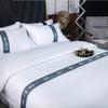 SRURLLUG Queen Comforter Sets, White Bedding Set 4 Pieces Hotel Bedding Set All Season Soft Thickened Sanding Complete Bedding Sets with Sheets, Pillow Shams, Comforter Set,Blue 4,Twin XL view 4