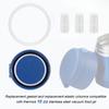 lasuroa 3pcs Food Jar Gaskets, Silicone Replacement O Ring with 3 Replacement Elastic Columns Replacement Lid Seals Food Jar Replacements Compatible with Thermos Funtainer 10 oz Food Jar, white view 3