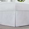 Box Pleated Bed Skirt Twin XL Size with 21 Inches Drop Egyptian Cotton 39 x 80 Inches 1000 Thread Count Ultra Soft Cover Easy Fit Winkle & Fade Resistant - White view 2