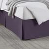 Box Pleated Bed Skirt King Size with 16 Inches Drop Egyptian Cotton 78 x 80 Inches 1000 Thread Count Ultra Soft Cover Easy Fit Winkle & Fade Resistant - Egg Plant view 1