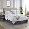 Box Pleated Bed Skirt King Size with 16 Inches Drop Egyptian Cotton 78 x 80 Inches 1000 Thread Count Ultra Soft Cover Easy Fit Winkle & Fade Resistant - Egg Plant view 4