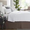Box Pleated Bed Skirt Twin XL Size with 12 Inches Egyptian Cotton 39 x 80 Inches 1000 Thread Count Ultra Soft Cover Easy Fit Winkle & Fade Resistant - Chocolate view 3