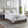 Box Pleated Bed Skirt Twin XL Size with 12 Inches Egyptian Cotton 39 x 80 Inches 1000 Thread Count Ultra Soft Cover Easy Fit Winkle & Fade Resistant - Chocolate view 4