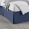 Box Pleated Bed Skirt Full Size with 10 Inches Drop Egyptian Cotton 54 x 75 Inches 1000 Thread Count Ultra Soft Cover Easy Fit Winkle & Fade Resistant - Navy Blue view 1
