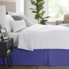 Box Pleated Bed Skirt Queen Size with 14 Inches Egyptian Cotton 60 x 80 Inches 1000 Thread Count Ultra Soft Cover Easy Fit Winkle & Fade Resistant - Royal Blue view 3