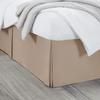 Box Pleated Bed Skirt Twin XL Size with 15 Inches Drop Egyptian Cotton 39 x 80 Inches 1000 Thread Count Ultra Soft Cover Easy Fit Winkle & Fade Resistant - Taupe view 1