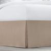 Box Pleated Bed Skirt Twin XL Size with 15 Inches Drop Egyptian Cotton 39 x 80 Inches 1000 Thread Count Ultra Soft Cover Easy Fit Winkle & Fade Resistant - Taupe view 2