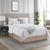 Box Pleated Bed Skirt Twin XL Size with 15 Inches Drop Egyptian Cotton 39 x 80 Inches 1000 Thread Count Ultra Soft Cover Easy Fit Winkle & Fade Resistant - Taupe view 4