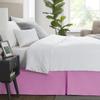 Box Pleated Bed Skirt Queen Size with 12 Inches Egyptian Cotton 60 x 80 Inches 1000 Thread Count Ultra Soft Cover Easy Fit Winkle & Fade Resistant - Pink view 3
