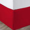 Box Pleated Bed Skirt California King Size with 14 Inches Egyptian Cotton 72 x 84 Inches 1000 Thread Count Ultra Soft Cover Easy Fit Winkle & Fade Resistant - Red view 1