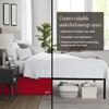 Box Pleated Bed Skirt California King Size with 14 Inches Egyptian Cotton 72 x 84 Inches 1000 Thread Count Ultra Soft Cover Easy Fit Winkle & Fade Resistant - Red view 2