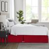 Box Pleated Bed Skirt California King Size with 14 Inches Egyptian Cotton 72 x 84 Inches 1000 Thread Count Ultra Soft Cover Easy Fit Winkle & Fade Resistant - Red view 3