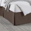 Box Pleated Bed Skirt King Size with 16 Inches Drop Egyptian Cotton 78 x 80 Inches 1000 Thread Count Ultra Soft Cover Easy Fit Winkle & Fade Resistant - Chocolate view 1