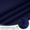 Seenus 72 x 78 inch Navy Blue Extra Long Fabric Shower Curtain Liner, Waterproof Cloth Shower Liner with 3 Large Magnets, Bathroom Long Shower Curtain Lightweight Washable view 2