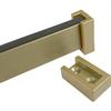 Chouden Heavy Duty Closet Bar for Hanging Clothes Aluminum,Silent Non-Slip Hangers Pole Wall Mounted Metal Closet Rods Clothes Hanger for Cloakroom Shower Balcony,Gold,57in/144.8cm view 1