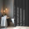 Seenus 72 x 84 inch Extra Long Waterproof Fabric Shower Curtain Liner, Charcoal Grey Cloth Shower Liner with 3 Large Magnets, Bathroom Dark Grey Long Shower Curtain Machine Washable view 1