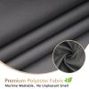 Seenus 72 x 84 inch Extra Long Waterproof Fabric Shower Curtain Liner, Charcoal Grey Cloth Shower Liner with 3 Large Magnets, Bathroom Dark Grey Long Shower Curtain Machine Washable view 2