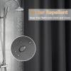 Seenus 72 x 84 inch Extra Long Waterproof Fabric Shower Curtain Liner, Charcoal Grey Cloth Shower Liner with 3 Large Magnets, Bathroom Dark Grey Long Shower Curtain Machine Washable view 3