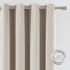 Vision Home Sand Full Blackout Window Curtains Grommet Linen Room Darkening Panels 120 inches for Bedroom Living Room Noise Reducing Thermal Insulated Linen Drapes 10FT 58" Wx120 Lx2,Oatmeal Beige view 4