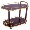 GRDDBZA Bar Serving Carts Business Restaurant Wine Cart, 2-Tier Serving Trolleys, Rolling Cart, Tea Cart, Easy to Move with 4 Wheels, Ideal for Kitchen, Living Room, Hotel, Wine/Tea Serving Cart(C) view 1