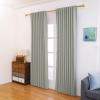 100% Blackout 4 in 1 Curtain,2 Panels Polyester Window Panels for Living Room Bedroom, Rod Pocket Flat Hooks Back Tab Hook Belt Sliding Door Insulation Curtains (34Wx92L,Rock Gray) view 2