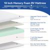 Hcore RV Mattress King 10 Inch Memory Foam Mattress, Cooling Green Tea/Gel Medium Firm Bed Mattress in a Box for Camper/Trailer/Truck, Deep Sleep CertiPUR-US Mattresses Made in USA 80'' x 72'' view 3