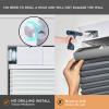 No Drill No Tools Cellular Shades for Windows, Top Down Bottom Up Honeycomb Blinds, Blackout Cordless Window Blinds for Indoor Windows, Easy to Install,Blackout-white42.5" W X 64" H view 2