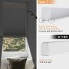 No Drill No Tools Cellular Shades for Windows, Top Down Bottom Up Honeycomb Blinds, Blackout Cordless Window Blinds for Indoor Windows, Easy to Install,Blackout-white42.5" W X 64" H view 3