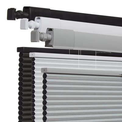No Drill No Tools Cellular Shades for Windows, Top Down Bottom Up Honeycomb Blinds, Blackout Cordless Window Blinds for Indoor Windows, Easy to Install,Blackout-grey51 W X 80" H