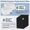 HPA300 HEPA Replacement Filt-er for Honeywell HPA300 Series Air Purifi-ers HPA300 HPA300VP HPA304 HPA3300, Replace HRF-R3 (6 HEPA R Replacement Filt-ers + 8 Activated Carbon Pre-Filter) view 4