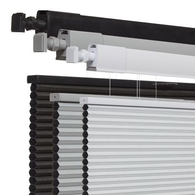 No Drill No Tools Cellular Shades for Windows, Top Down Bottom Up Honeycomb Blinds, Blackout Cordless Window Blinds for Indoor Windows, Easy to Install,Blackout-white50 W X 54" H