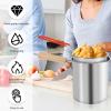Deep Fryer Pot, Stainless Fry Pot Features Heavy Welded Handle Stainless Lid and Stainless Perforated Basket, Japanese Tempura Fryer for Frying Fish Shrimp Chicken and Fries view 2