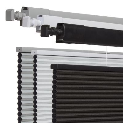 No Drill No Tools Cellular Shades for Windows, Top Down Bottom Up Honeycomb Blinds, Blackout Cordless Window Blinds for Indoor Windows, Easy to Install,Blackout-black42 W X 80" H