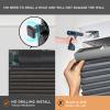 No Drill No Tools Cellular Shades for Windows, Top Down Bottom Up Honeycomb Blinds, Blackout Cordless Window Blinds for Indoor Windows, Easy to Install,Blackout-black42 W X 80" H view 2