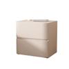 GSOUL Bedside Table Modern Simple Bedside Table, Jingjifeng Solid Wood Small Bedside Table, Bedroom Microfiber Leather Floor-Standing Cabinet Bedroom Side Tables view 1