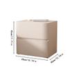 GSOUL Bedside Table Modern Simple Bedside Table, Jingjifeng Solid Wood Small Bedside Table, Bedroom Microfiber Leather Floor-Standing Cabinet Bedroom Side Tables view 2