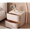 GSOUL Bedside Table Modern Simple Bedside Table, Jingjifeng Solid Wood Small Bedside Table, Bedroom Microfiber Leather Floor-Standing Cabinet Bedroom Side Tables view 4