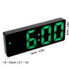 QANYEGN Electronic Clock, LED Display Digital Mirror Alarm Clocks, LED Digital Wall Clock with Large Display for Living Room and Bedroom view 3